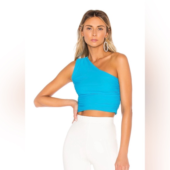 superdown Tops - Superdown Cassandra Crop Top in Teal
